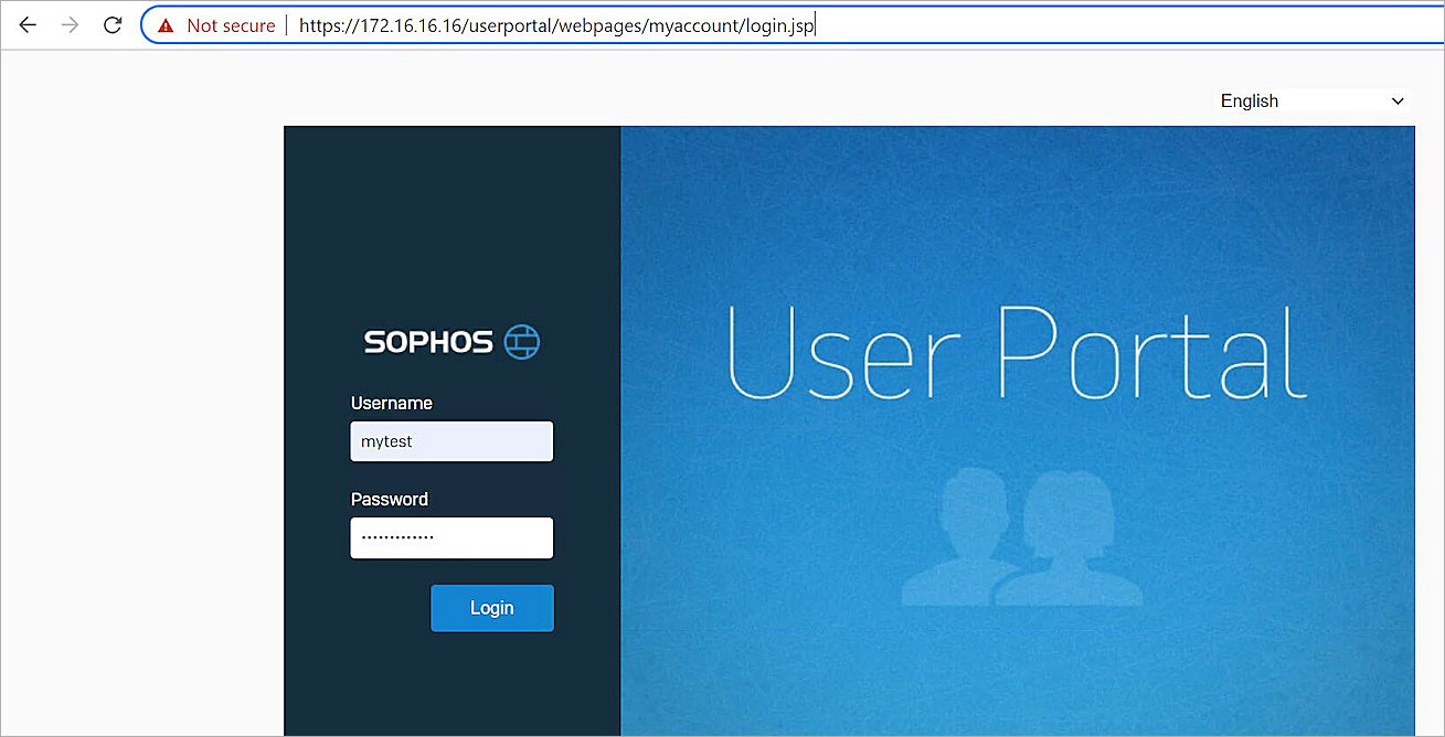 Screenshot of sophos